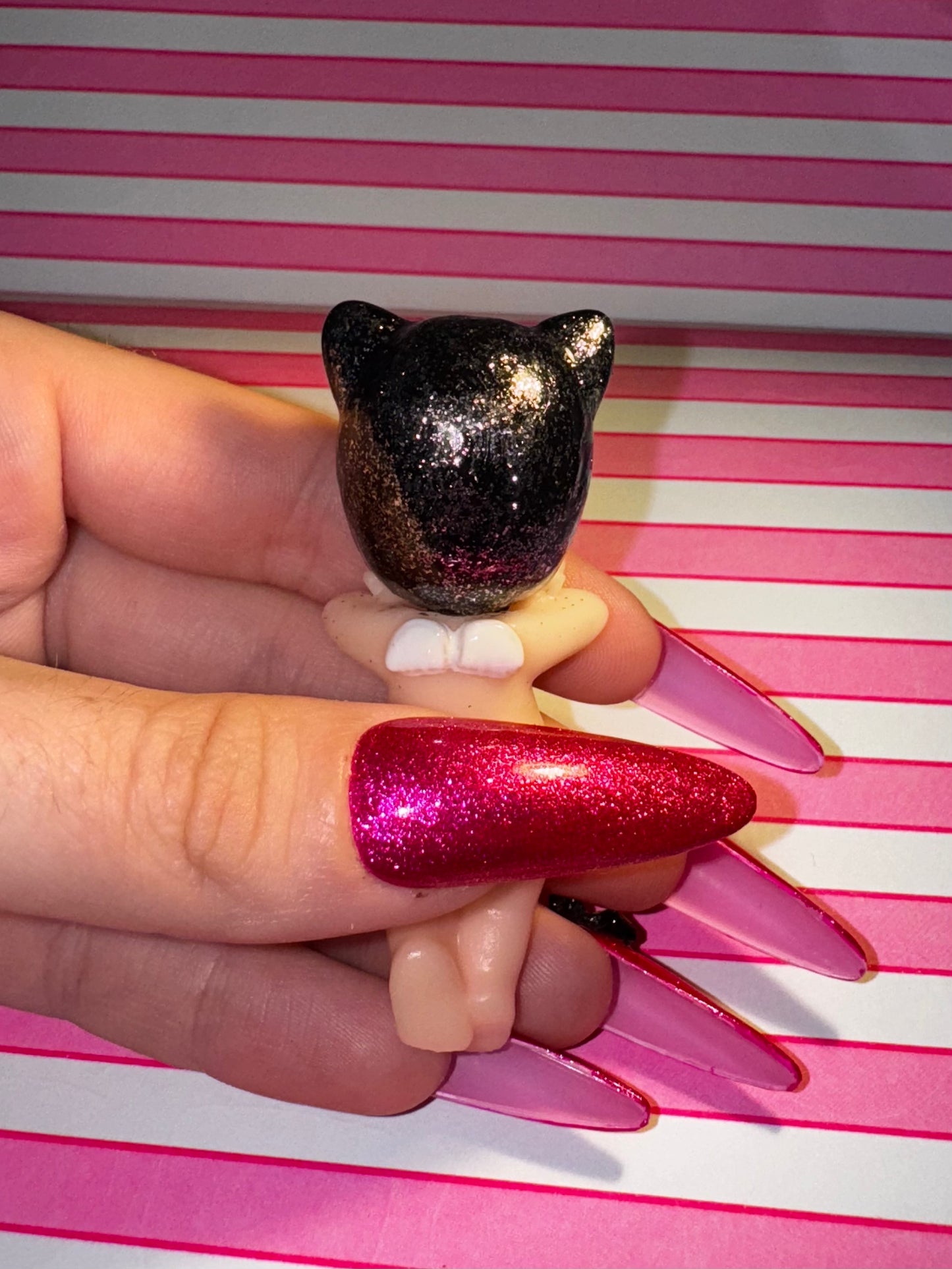 Sparkly Black Cat Sonny Angel Hipper