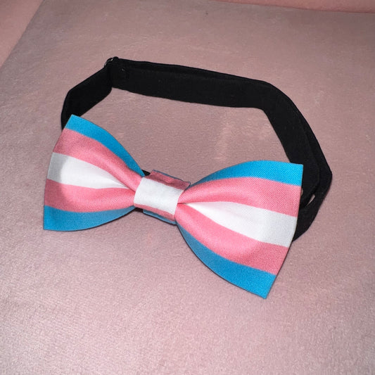 Trans Pride Flag Bow Tie