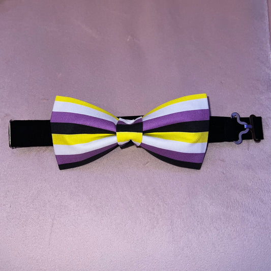 Non-Binary Pride Flag Bow Tie