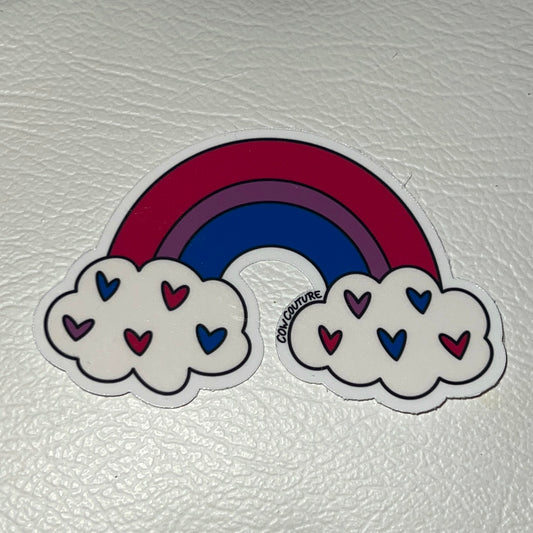 Bisexual Pride Flag Rainbow Sticker