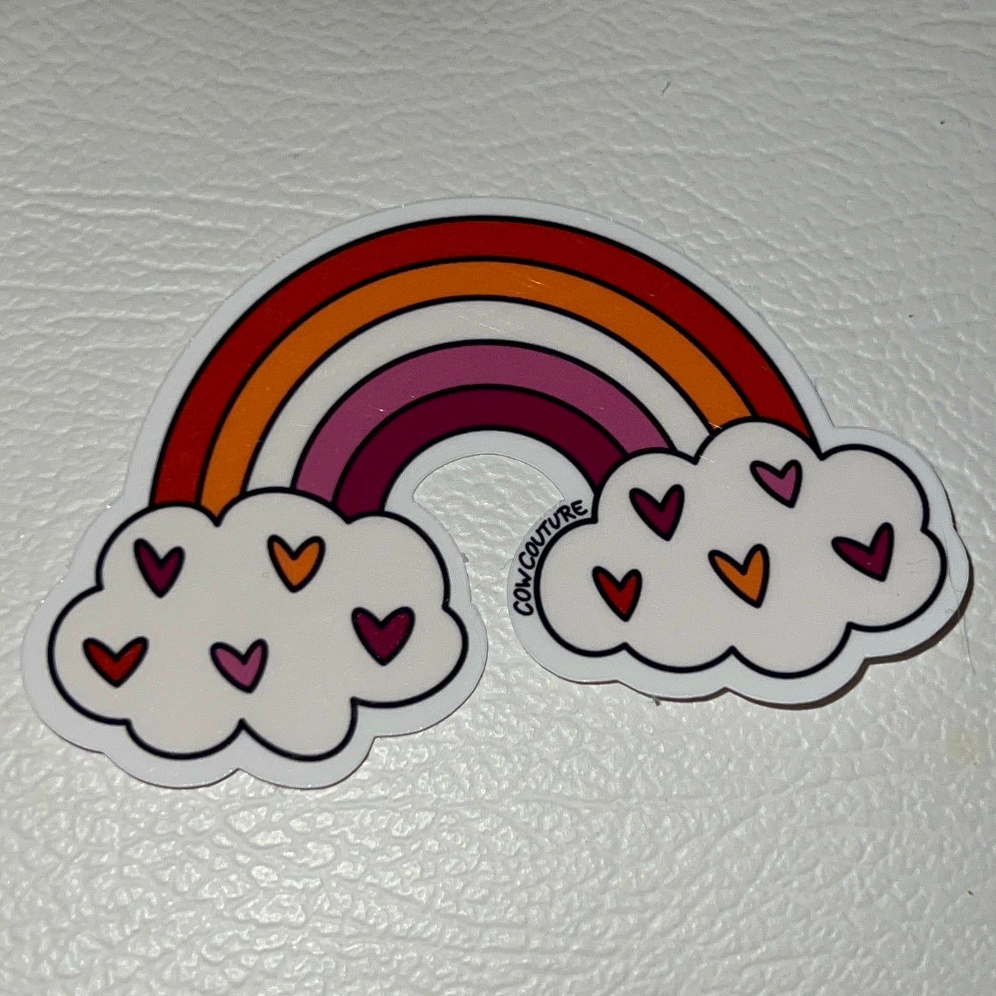 Lesbian Pride Flag Rainbow Sticker