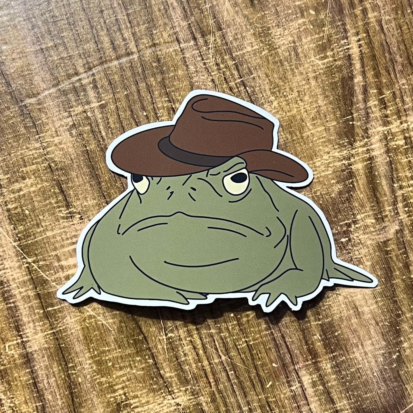 Cowboy Frog Sticker