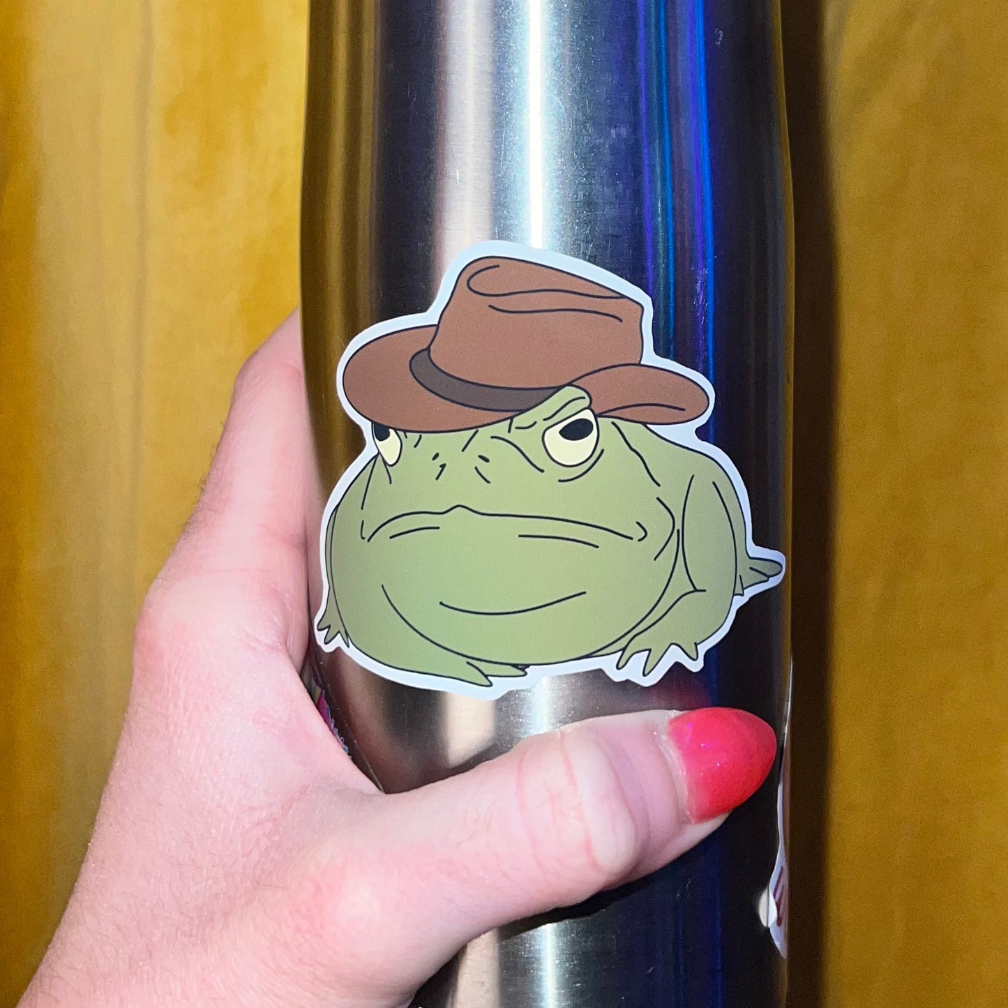 Cowboy Frog Sticker